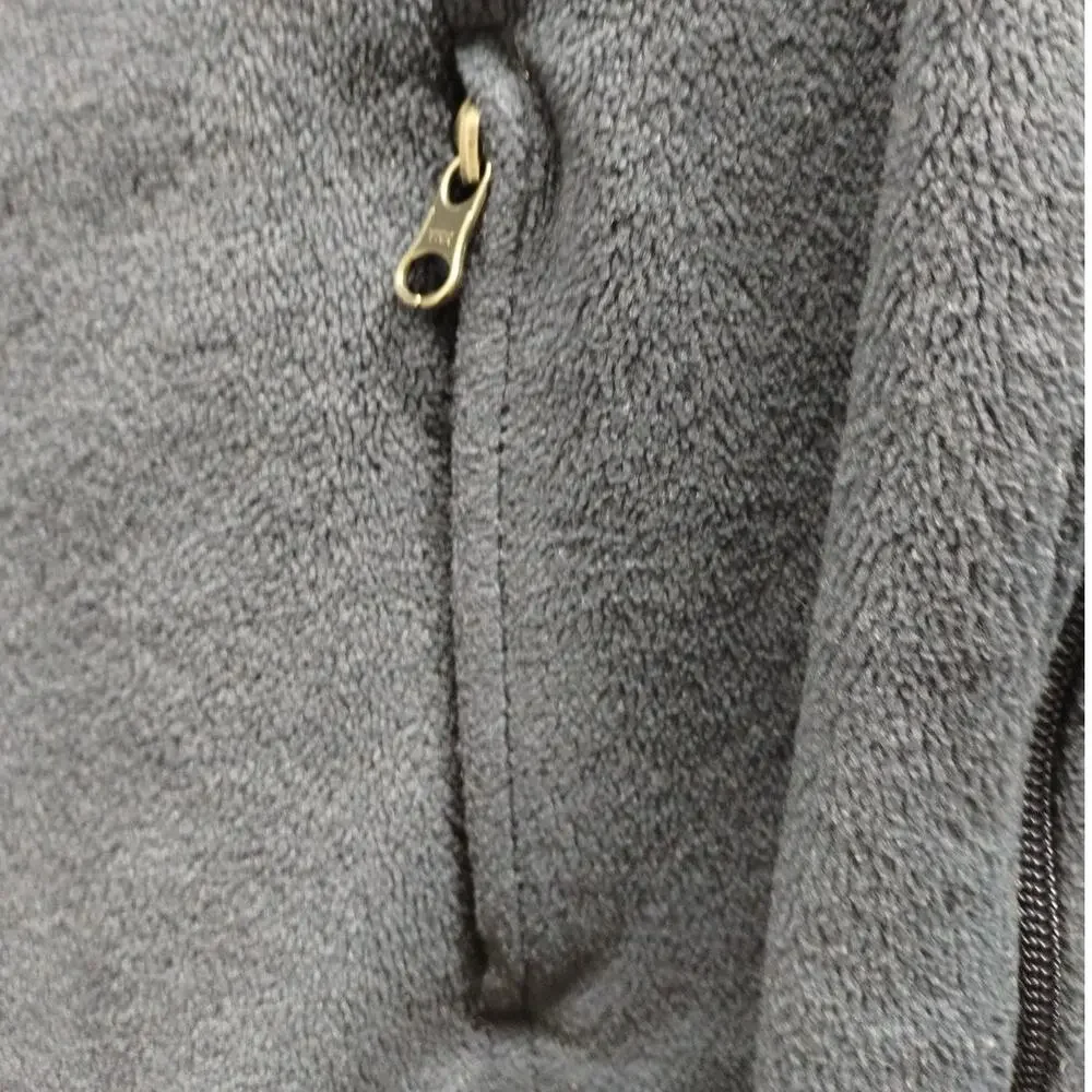 Columbia Kids' Size Medium (10-12) Navy Blue Full Zip-Up Mock Neck Fleece Jacket